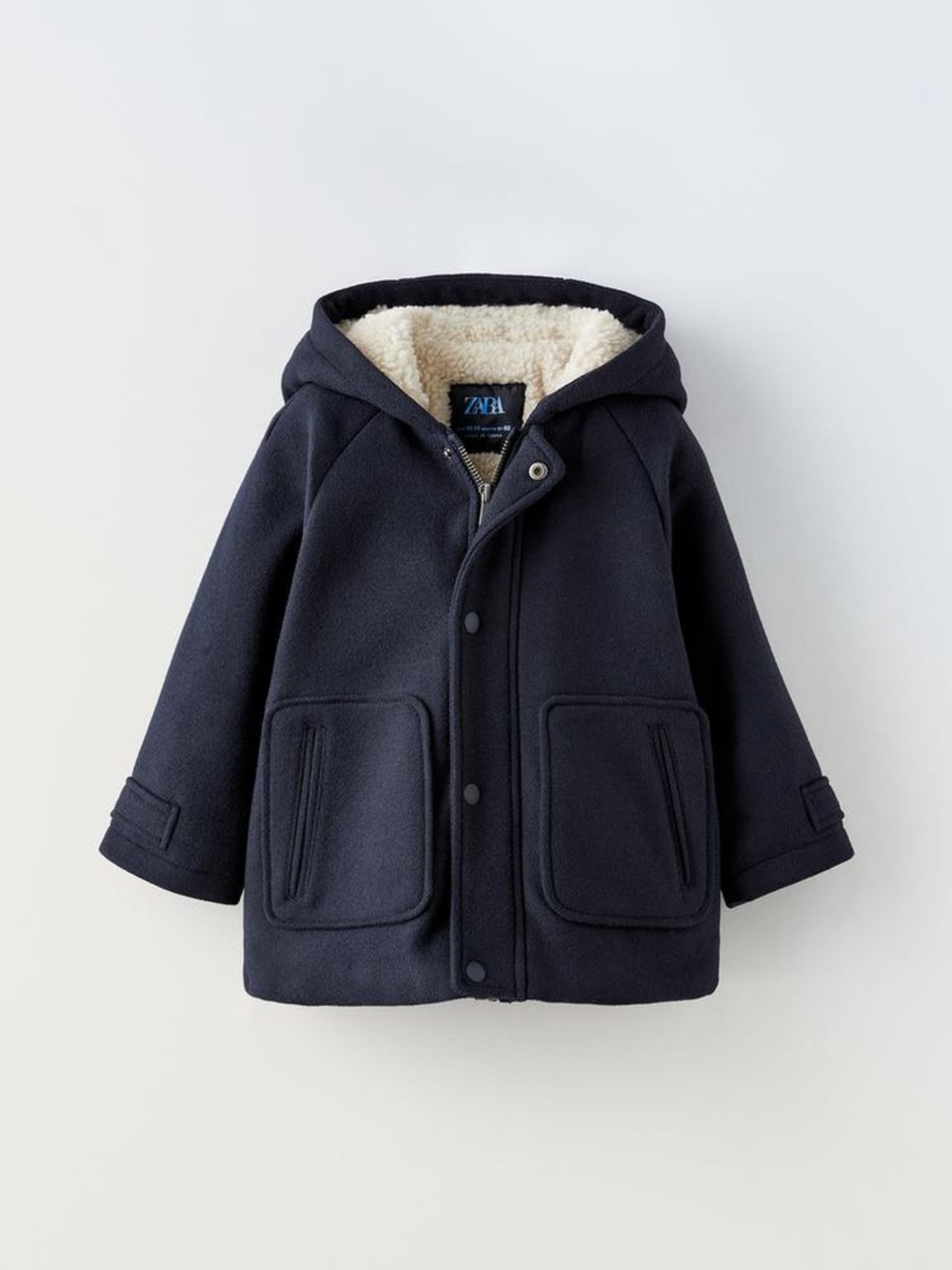 Zara Hooded Fleece Coat